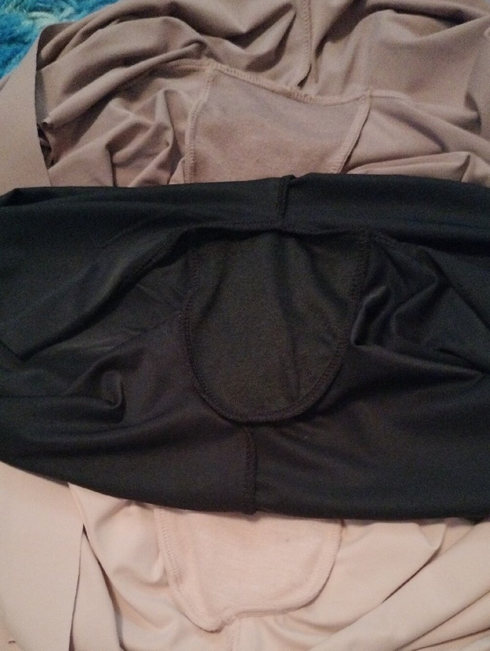 Skinnygirl Nude and Black & Tan High-Waist Shaping Shorts - Picture 4 of 5